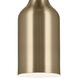 Sisu LED 5 inch Champagne Bronze Semi Flush Mount Ceiling Light