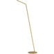 Miter 55.5 inch 11 watt Brushed Gold Floor Lamp Portable Light