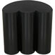 Bast 25 X 24 inch Matte Black Side Table