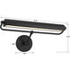 Miller 12 watt 21.5 inch Matte Black Picture Light Wall Light