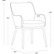 Franklin Beige Linen Dining Armchair