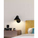 Alora Mood Remy 1 Light 7.75 inch Matte Black Wall/Vanity Light Wall Light