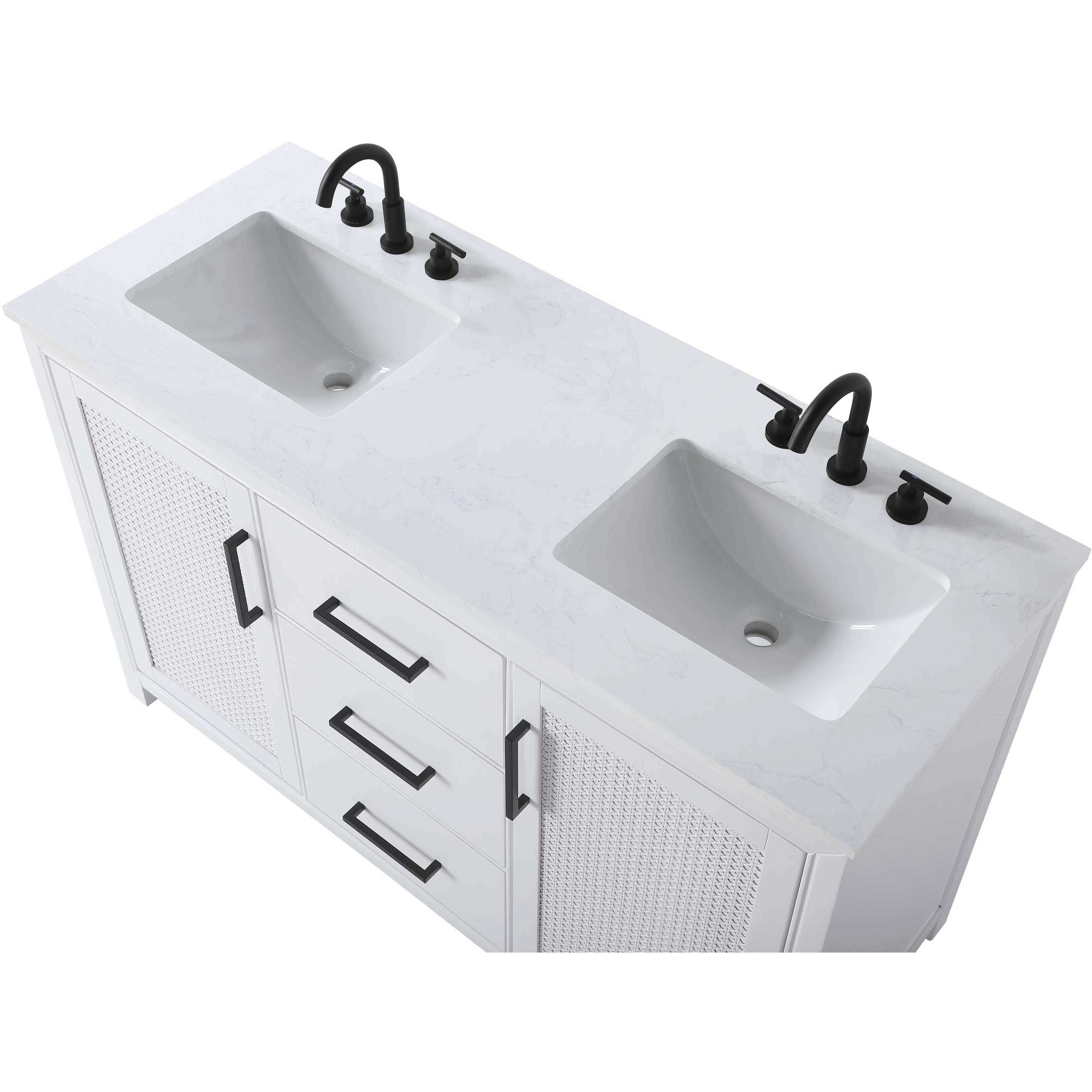 Alina 54 X 34 inch White Bathroom Vanity Cabinet