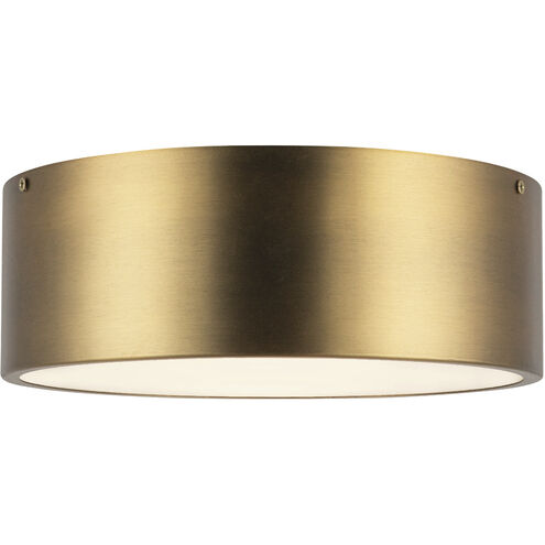 Alora Mood Brisbane 2 Light 12 inch Aged Gold Flush Mount Ceiling Light