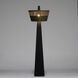 Claudius 68 inch 60.00 watt Antique Brass Floor Lamp Portable Light