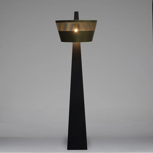 Claudius 68 inch 60.00 watt Antique Brass Floor Lamp Portable Light