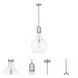 Amherst LED 13.75 inch Brushed Satin Nickel Pendant Ceiling Light in Clear Glass