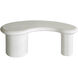 Stella 34 X 16.25 inch Plaster White Coffee Table