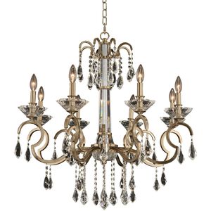 Valencia 8 Light 32 inch Brushed Champagne Gold Chandelier Ceiling Light