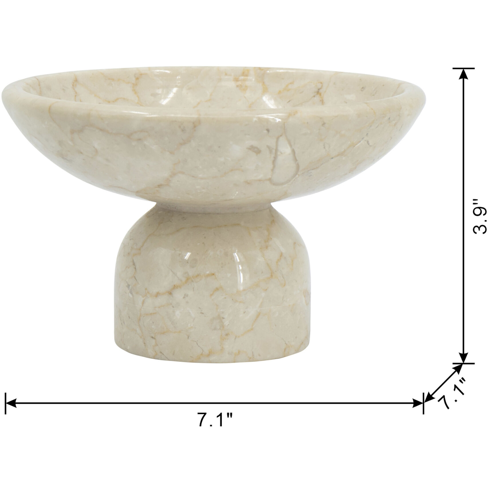 Anita 7.1 X 3.9 inch Fruit Bowl