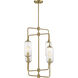 Holton 4 Light 20 inch Warm Brass Chandelier Ceiling Light