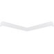 L-Line 19 inch White LED Direct Linear Ceiling Light, Selectable Lumens, Selectable CCT