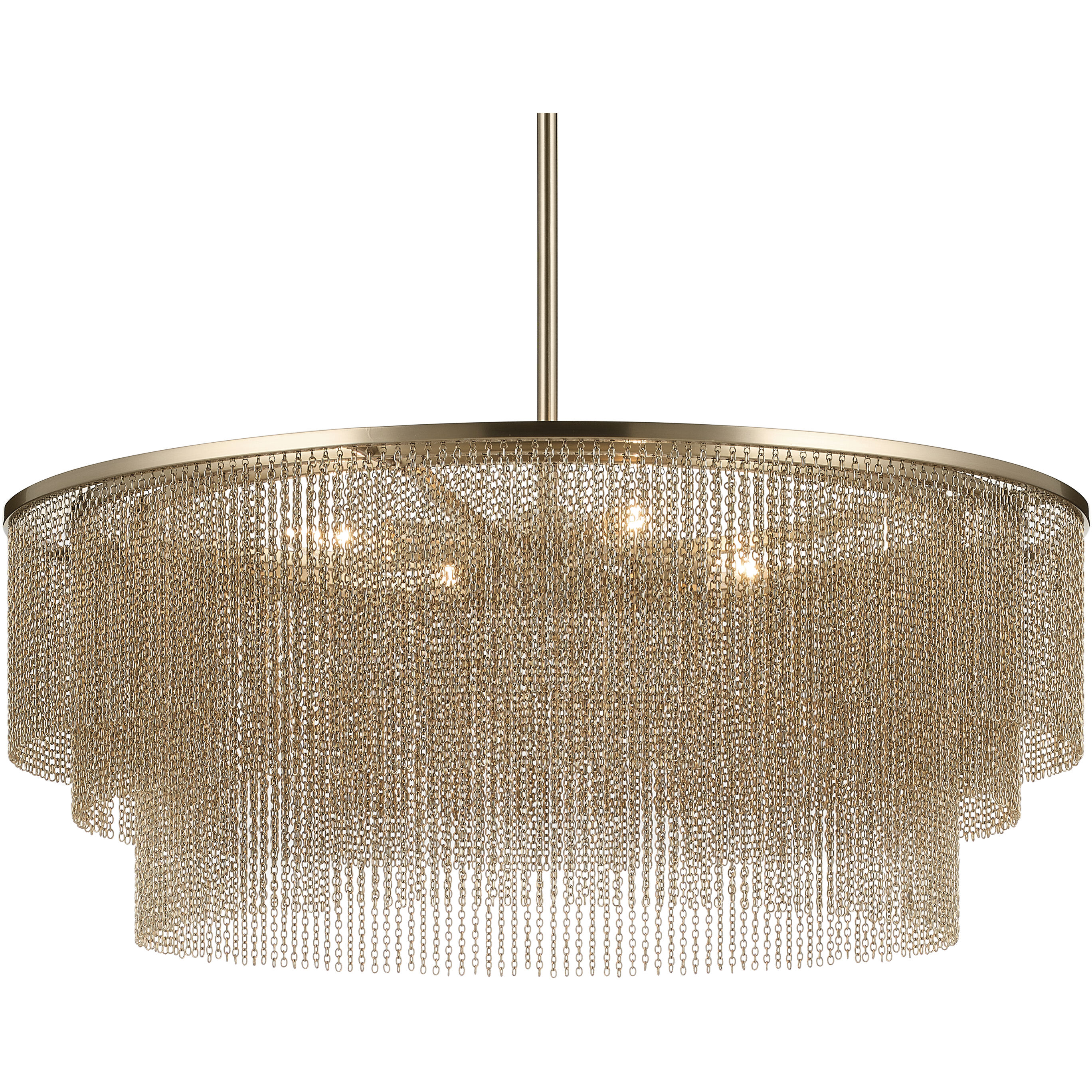 Khaite 4 Light Champagne Bronze Chandelier Ceiling Light