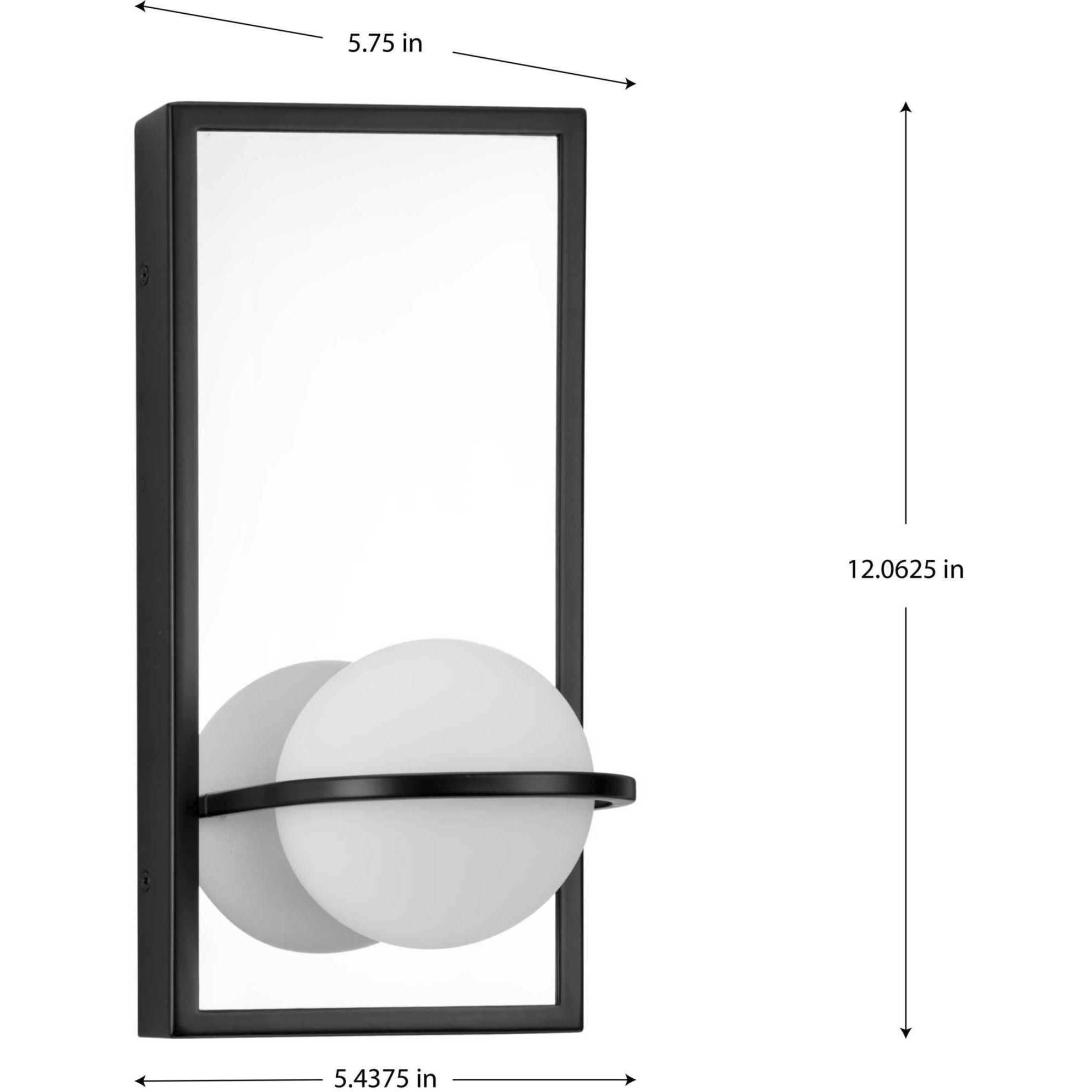 Pearl LED LED 5 inch Matte Black Wall Bracket Wall Light, Progress LED