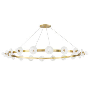 Austen 18 Light 58 inch Aged Brass Chandelier Ceiling Light