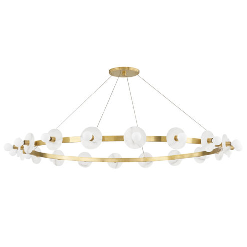 Austen 18 Light 58 inch Aged Brass Chandelier Ceiling Light