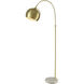 Kopernikus 61 inch 60 watt Aged Brass Floor Lamp Portable Light