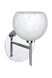Palla 5 LED 5 inch Chrome Mini Sconce Wall Light in Carrera Glass