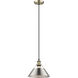Yep Orwell Pendant Ceiling Light in Aged Brass, Pewter, Medium