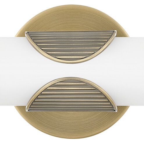 Femi LED 22.25 inch Lacquered Brass Bath Light Wall Light