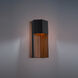 Dusk 1 Light 14 inch Black-Dark Walnut Outdoor Wall Light