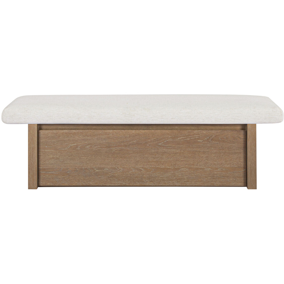 Gemma White Storage Bench
