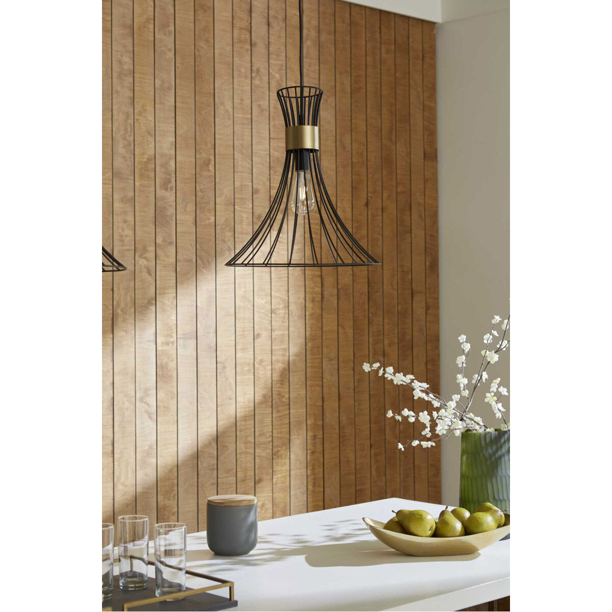 Lorin 1 Light 18 inch Matte Black Pendant Ceiling Light