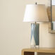 Diamond 32 inch 100.00 watt Blue and Cream Table Lamp Portable Light