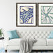 Animals Collection Blue Framed Art