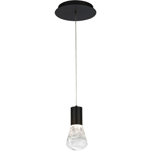 Plum LED 15 inch Black Mini Pendant Ceiling Light