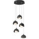 Brooklyn 5 Light 16 inch Black and Natural Iron Pendant Ceiling Light