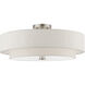 Meridian 5 Light 22 inch Brushed Nickel Semi-Flush Ceiling Light
