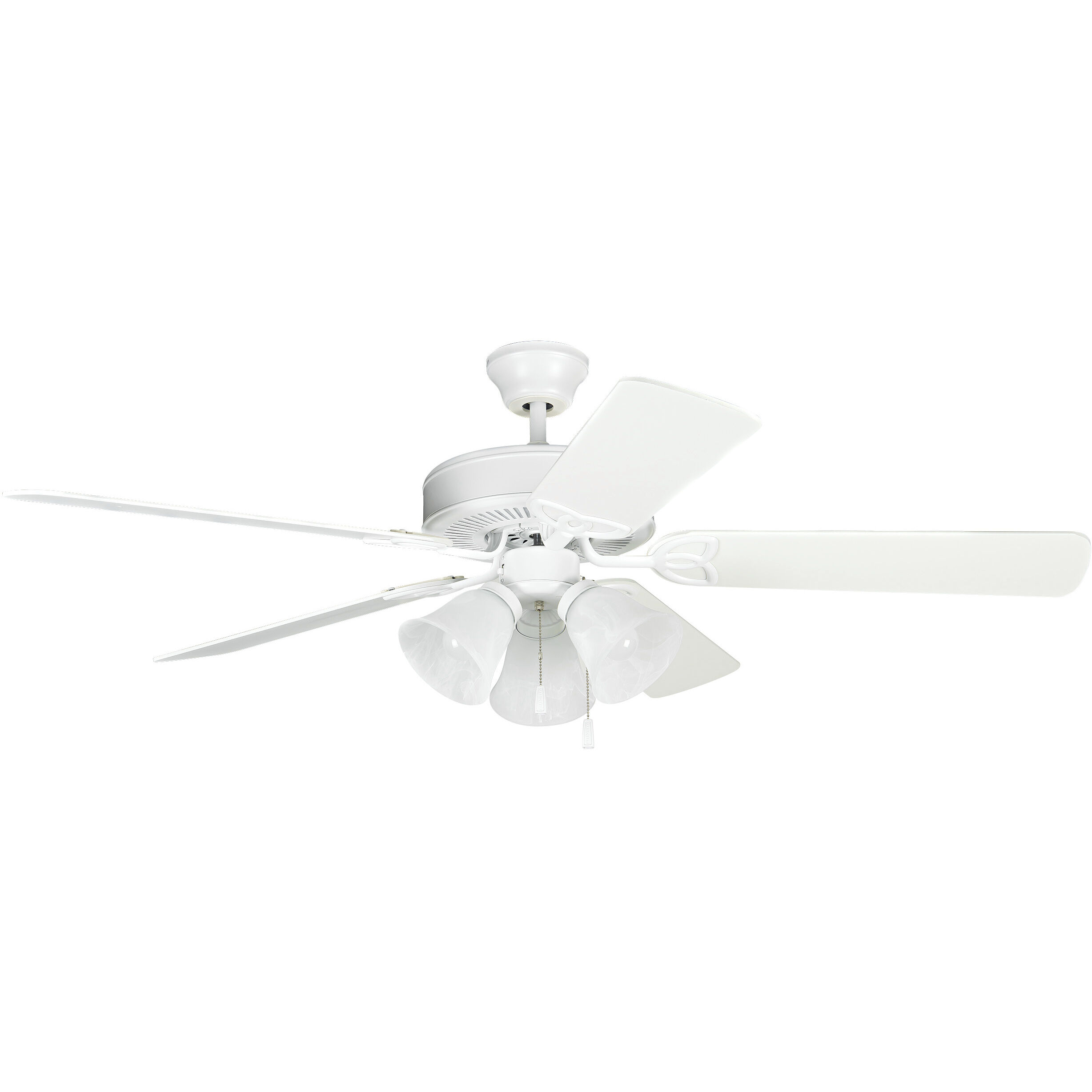 Builder Deluxe 52 inch Matte White Ceiling Fan