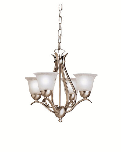 Dover 4 Light 18 inch Brushed Nickel Mini Chandelier Ceiling Light