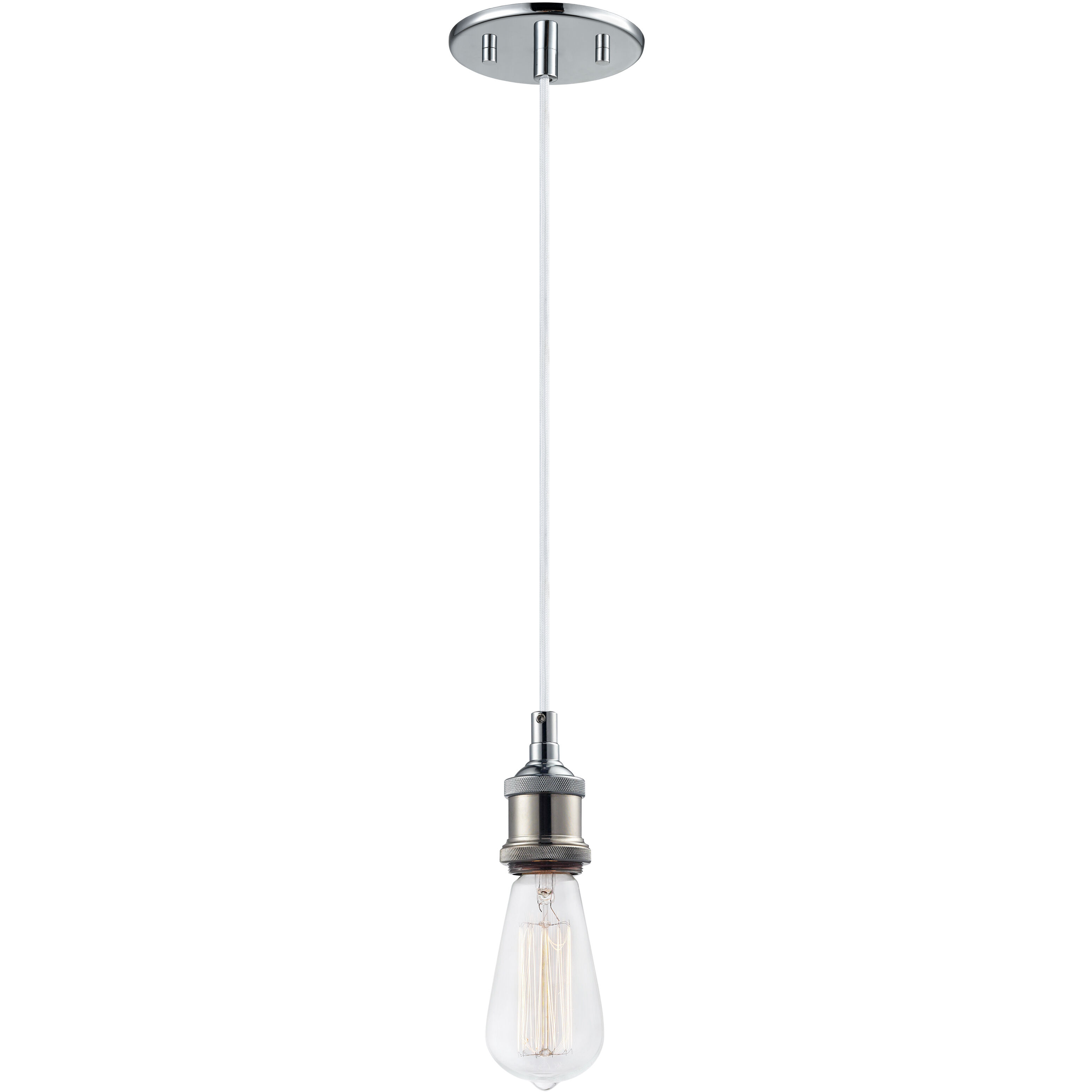 Bulstrode's Workshop 1 Light 2 inch Chrome Pendant Ceiling Light