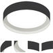 Reveal LED 12 inch Black Flush Mount Ceiling Light