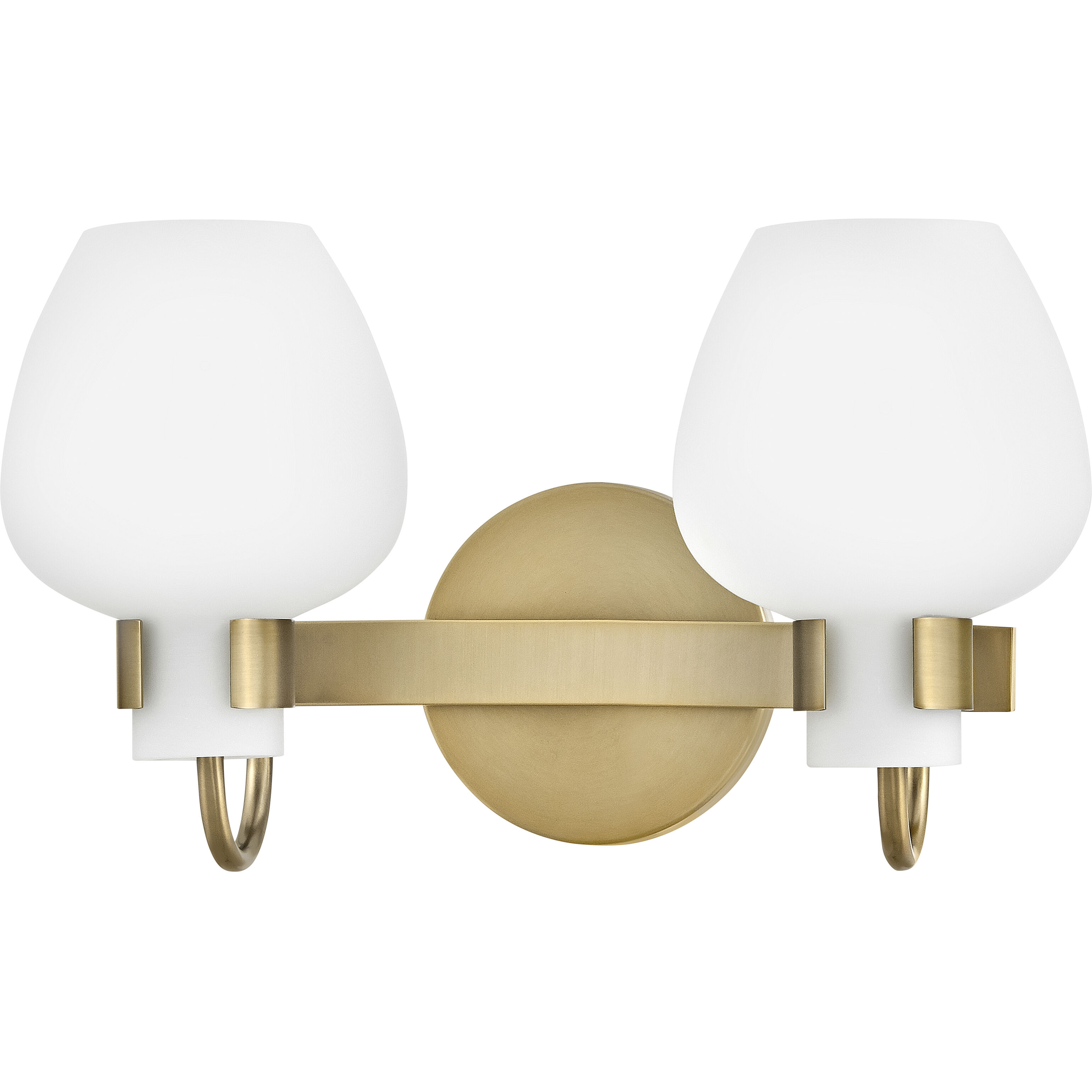 Sylvie 2 Light 14.75 inch Heritage Brass Bath Light Wall Light