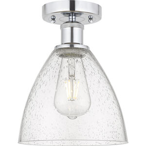 Edison Bristol Glass 1 Light 7.50 inch Semi-Flush Mount
