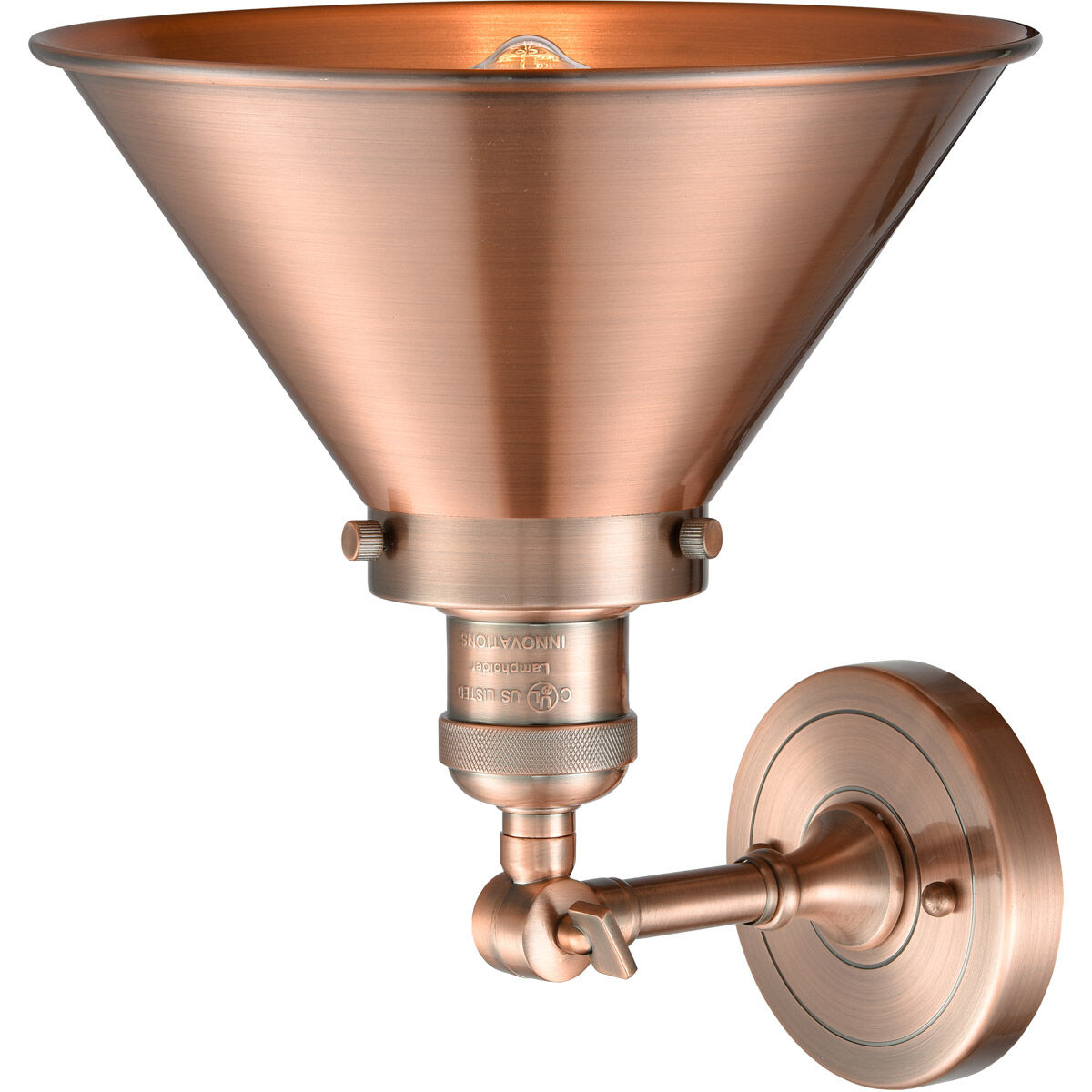 Franklin Restoration Briarcliff LED 10 inch Antique Copper Semi-Flush Mount Ceiling Light, Franklin Restoration