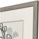 Coral Blockprint Green and Gray and Neutral Framed Art, Propac