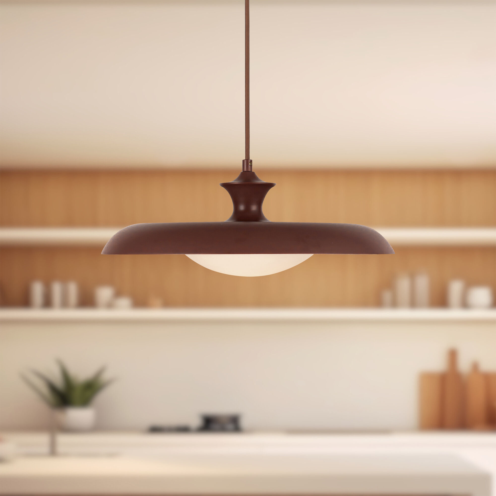 Alora Mood Minori Pendant Ceiling Light in Burgundy