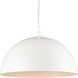 Chelsea 1 Light 12 inch White Pendant Ceiling Light