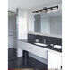 Modern LED 34 inch Matte Black Vanity Light Wall Light