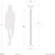 Tambo 72 inch 23 watt Dark Walnut and Weathered Brass Torchiere Floor Lamp Portable Light