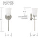 Drake 1 Light 5 inch Brushed Nickel Sconce Wall Light