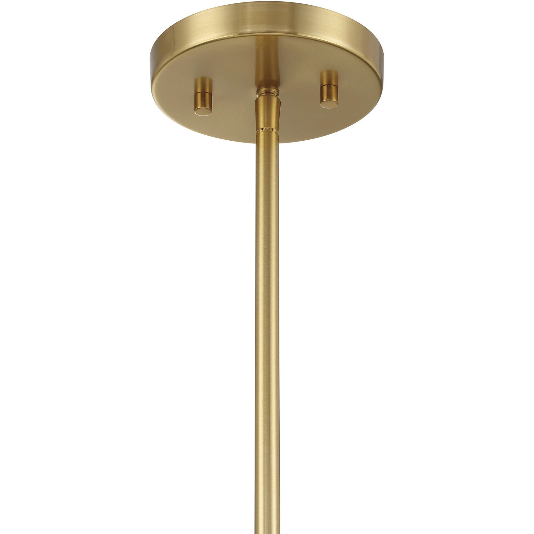 Transitional 2 Light 10 inch Natural Brass Chandelier Ceiling Light