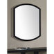 Tobermory 40 X 30 inch Matte Black and Clear Mirror