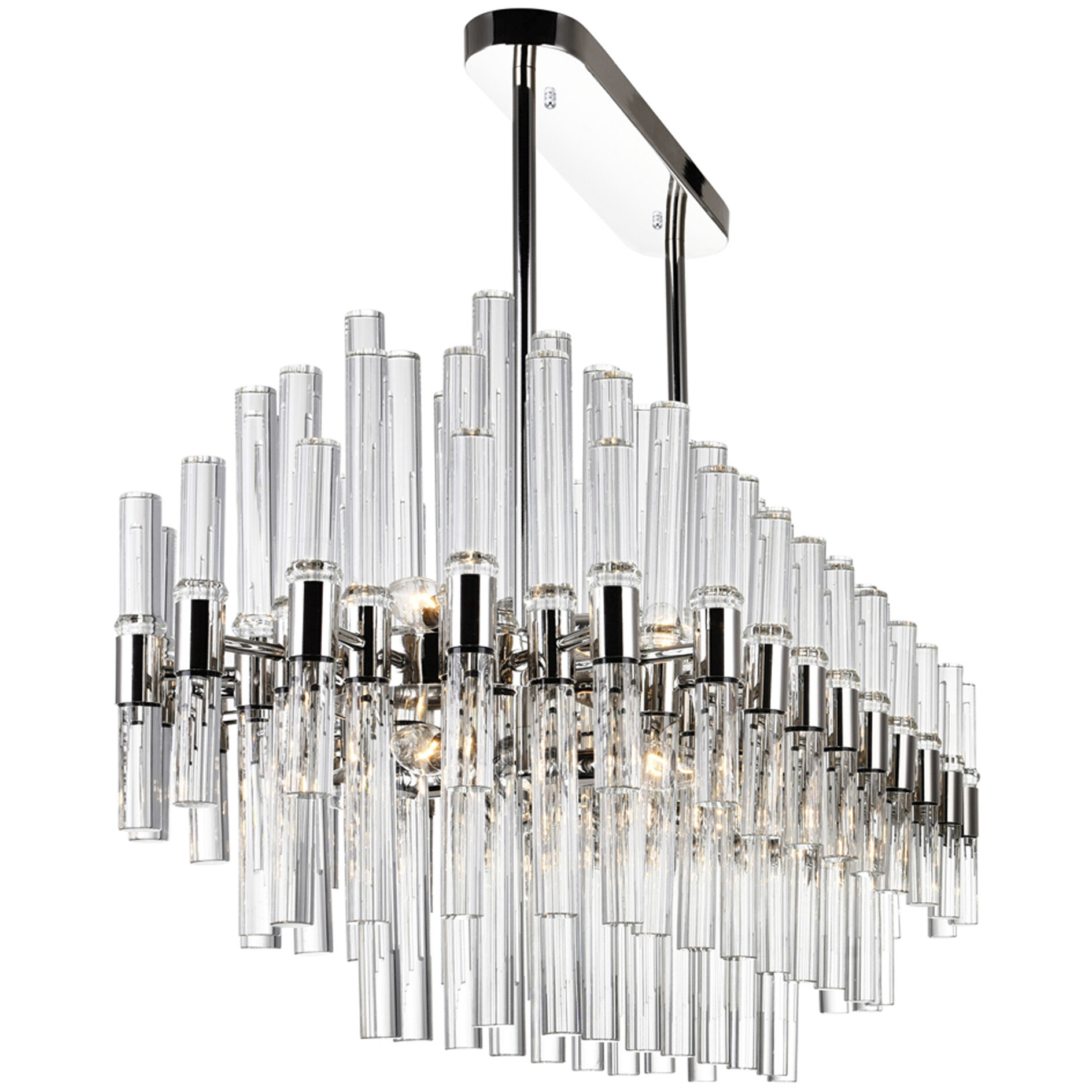 Miroir 16 Light 40 inch Polished Nickel Pool Table Light Ceiling Light