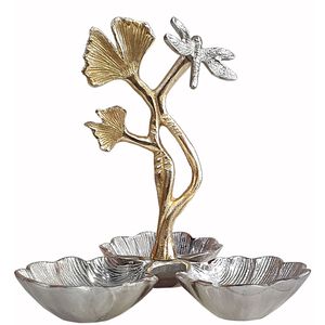 Ginkgo Silver/Gold Tray