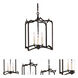 Gothic 3 Light 12 inch Matte Black Foyer Lantern Ceiling Light